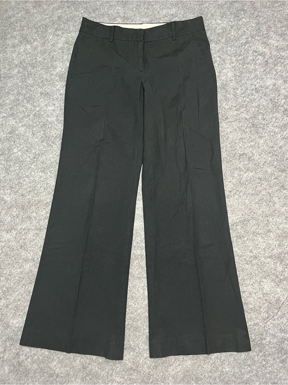 Theory Classic Black Pinstripe Dress Pants